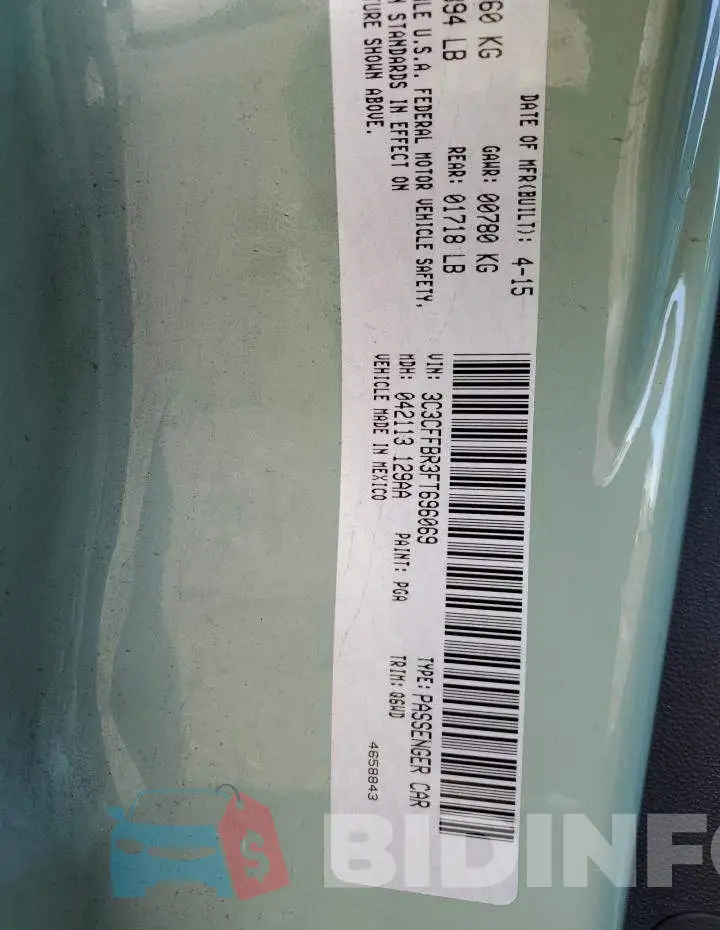3C3CFFBR3FT696069 Photo# 10