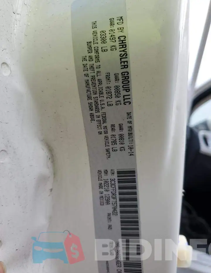 3C3CFFDR3FT570422 Photo# 10