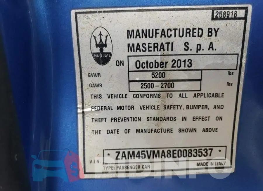 ZAM45VMA8E0083537 Photo# 10