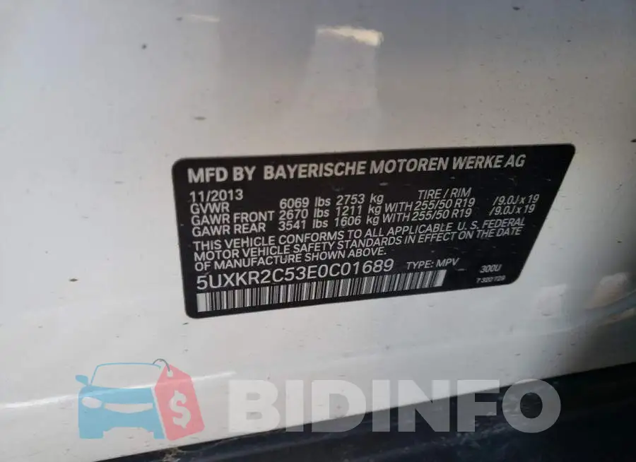 5UXKR2C53E0C01689 Photo# 10