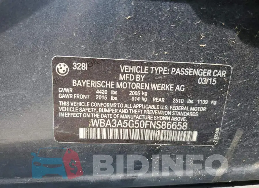 WBA3A5G50FNS86658 Photo# 10