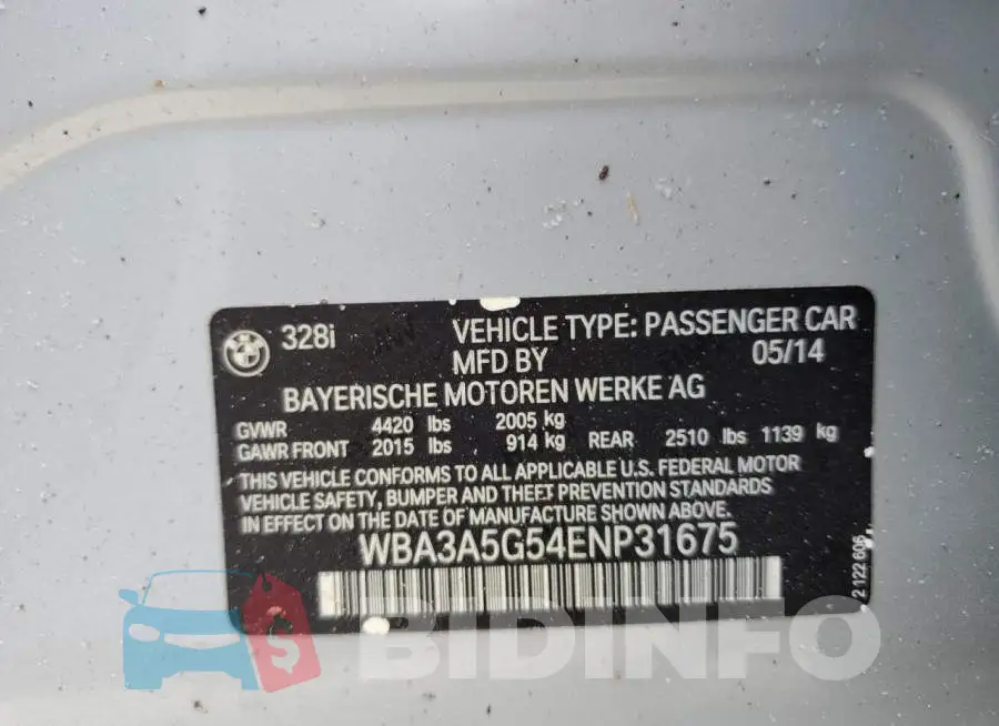 WBA3A5G54ENP31675 Photo# 10