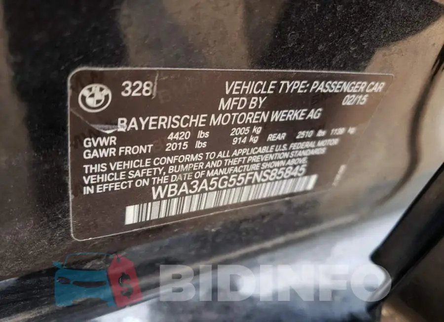 WBA3A5G55FNS85845 Photo# 10