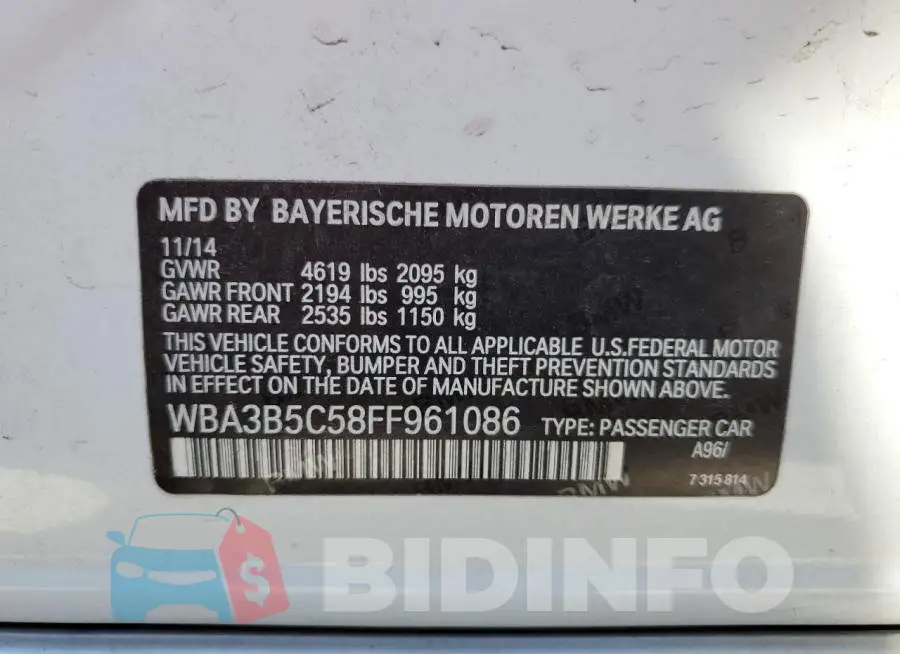 WBA3B5C58FF961086 Photo# 10