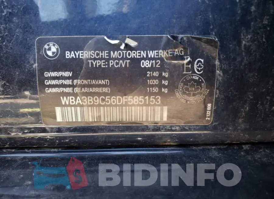 WBA3B9C56DF585153 Photo# 10