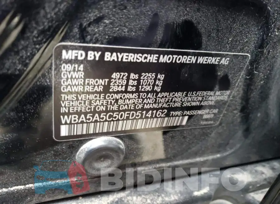 WBA5A5C50FD514162 Photo# 10