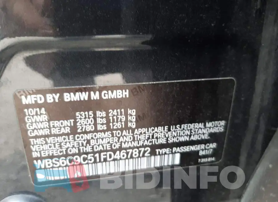 WBS6C9C51FD467872 Photo# 10