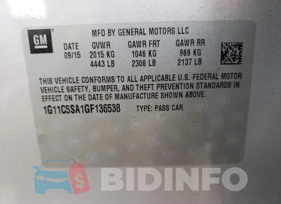 1G11C5SA1GF136538 Photo# 10