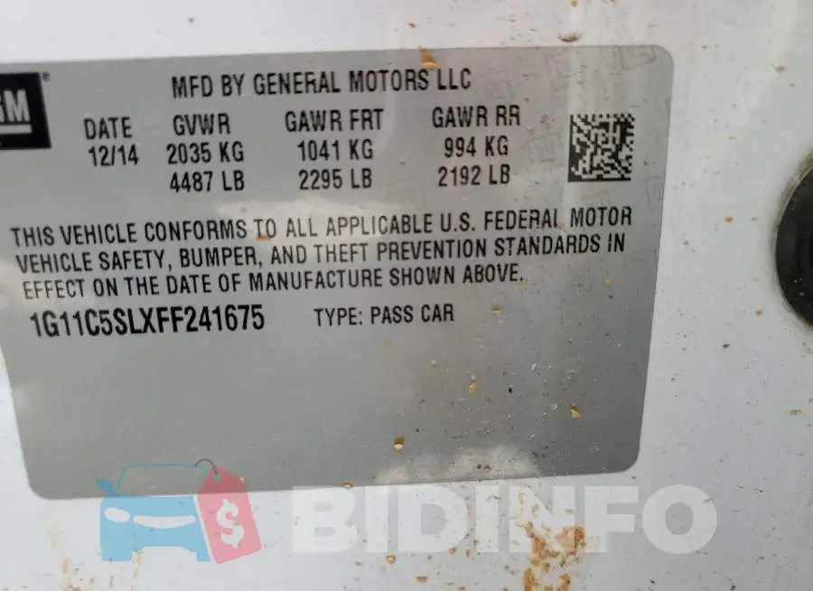 1G11C5SLXFF241675 Photo# 10