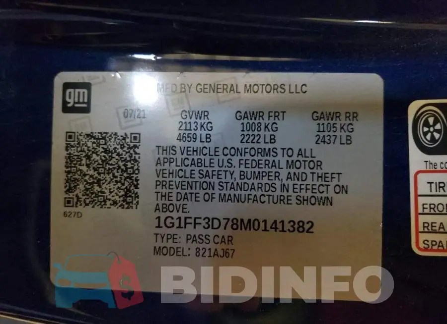 1G1FF3D78M0141382 Photo# 10
