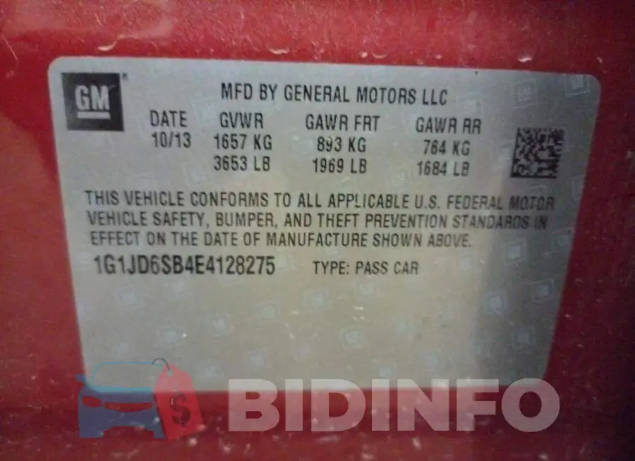 1G1JD6SB4E4128275 Photo# 10