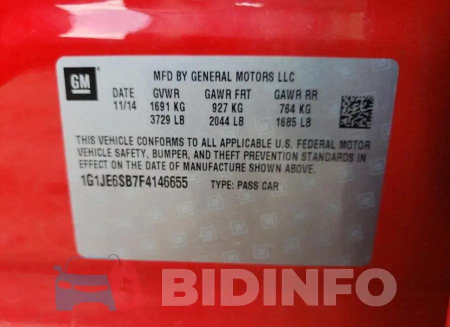 1G1JE6SB7F4146655 Photo# 10