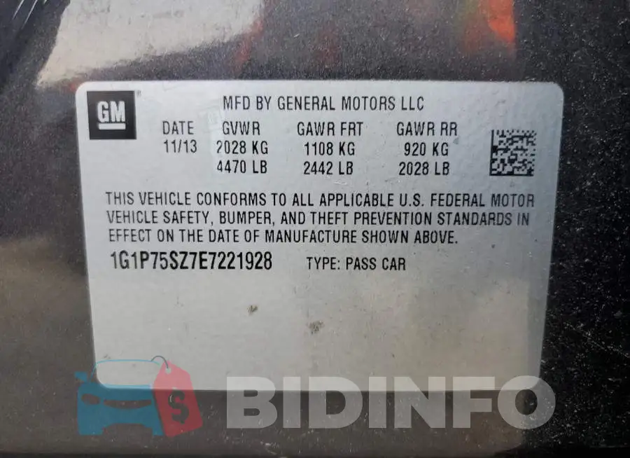 1G1P75SZ7E7221928 Photo# 10