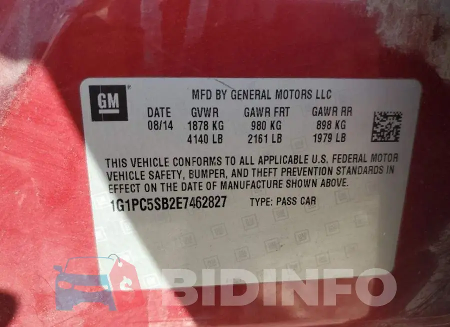 1G1PC5SB2E7462827 Photo# 10