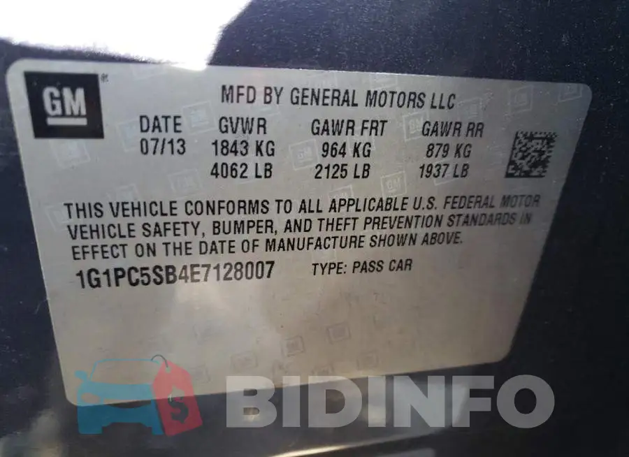 1G1PC5SB4E7128007 Photo# 10