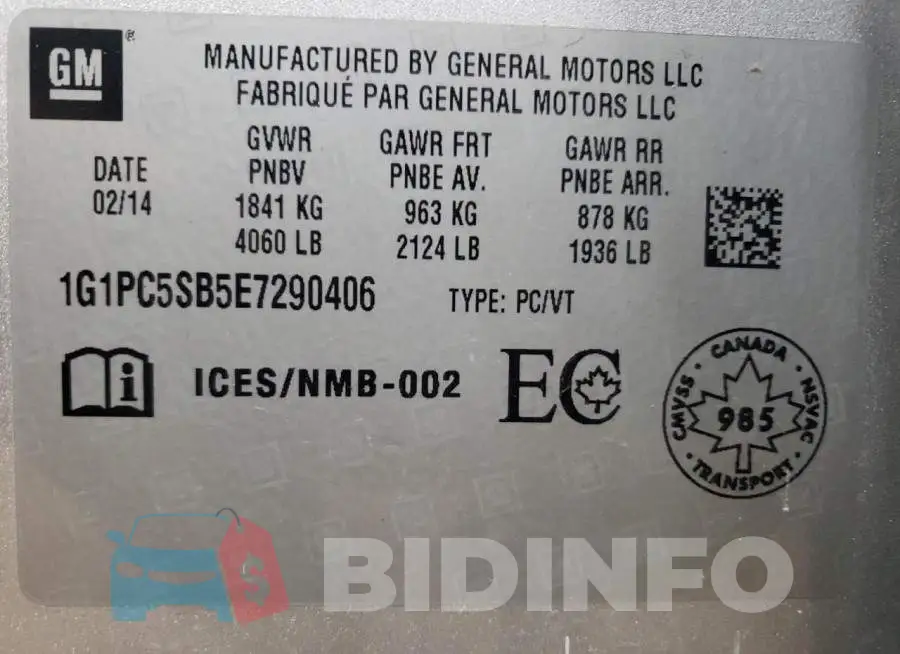 1G1PC5SB5E7290406 Photo# 10