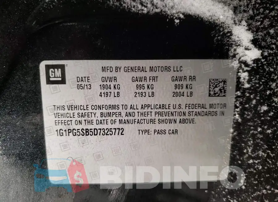 1G1PG5SB5D7325772 Photo# 12