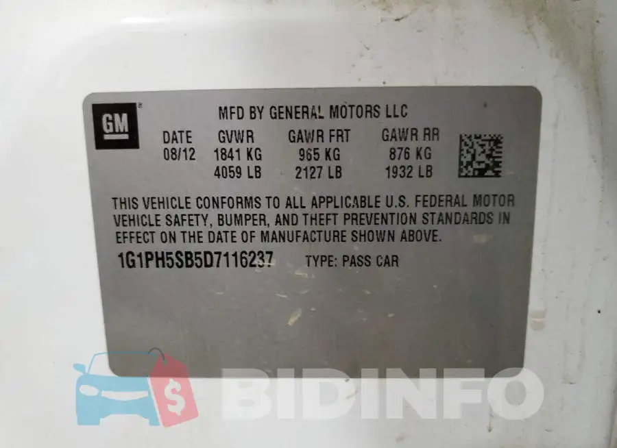 1G1PH5SB5D7116237 Photo# 12