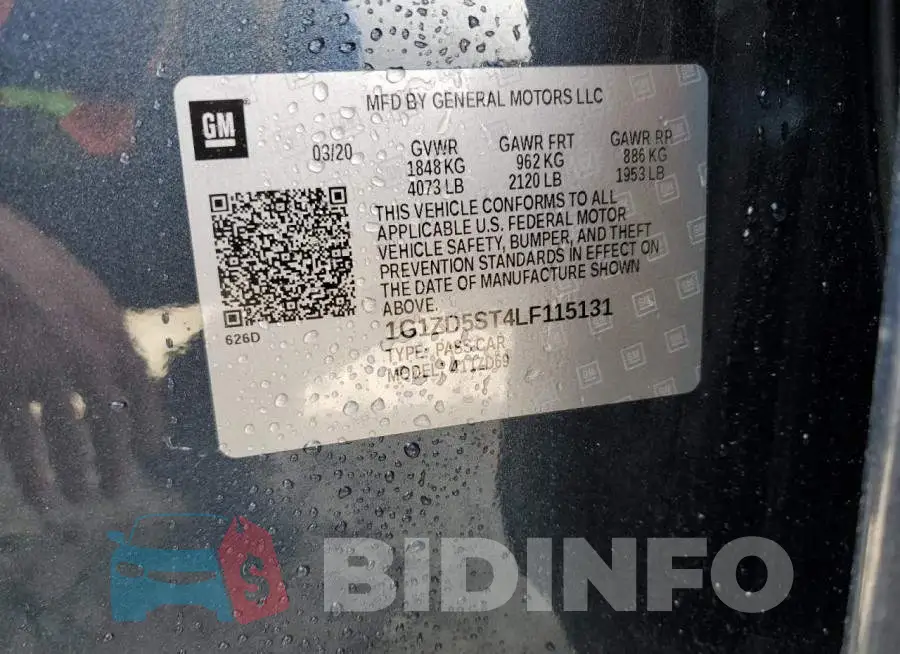 1G1ZD5ST4LF115131 Photo# 10