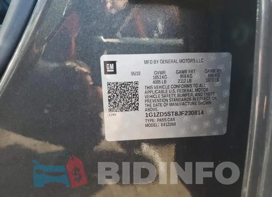 1G1ZD5ST8JF230814 Photo# 10