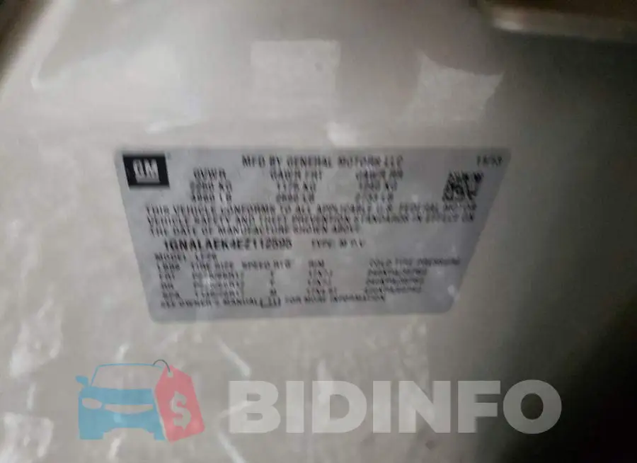 1GNALAEK4EZ112595 Photo# 13