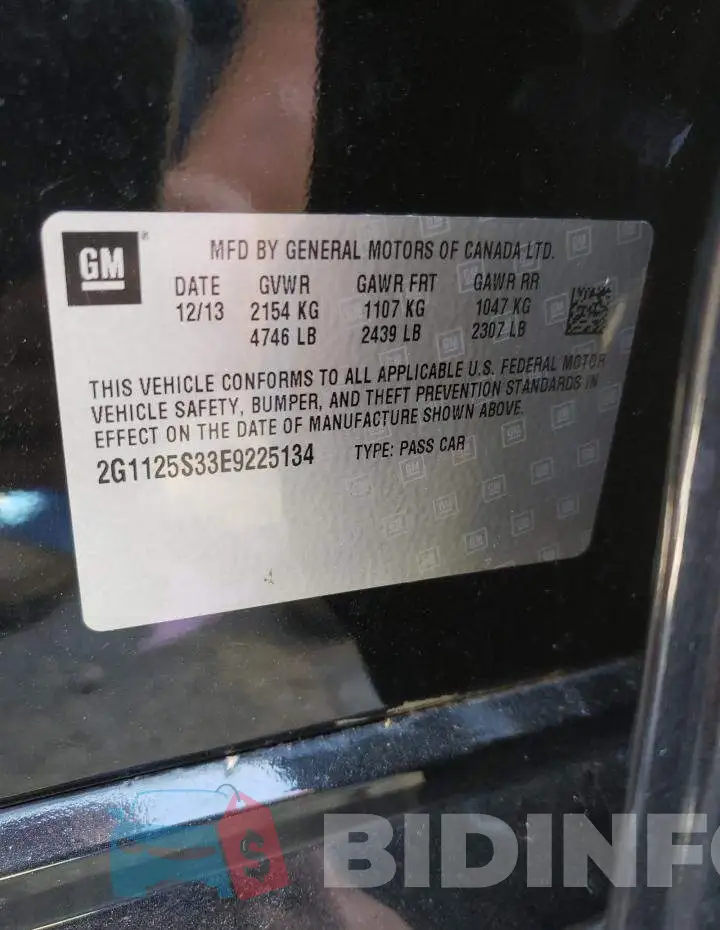 2G1125S33E9225134 Photo# 10