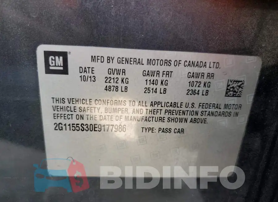 2G1155S30E9177986 Photo# 10