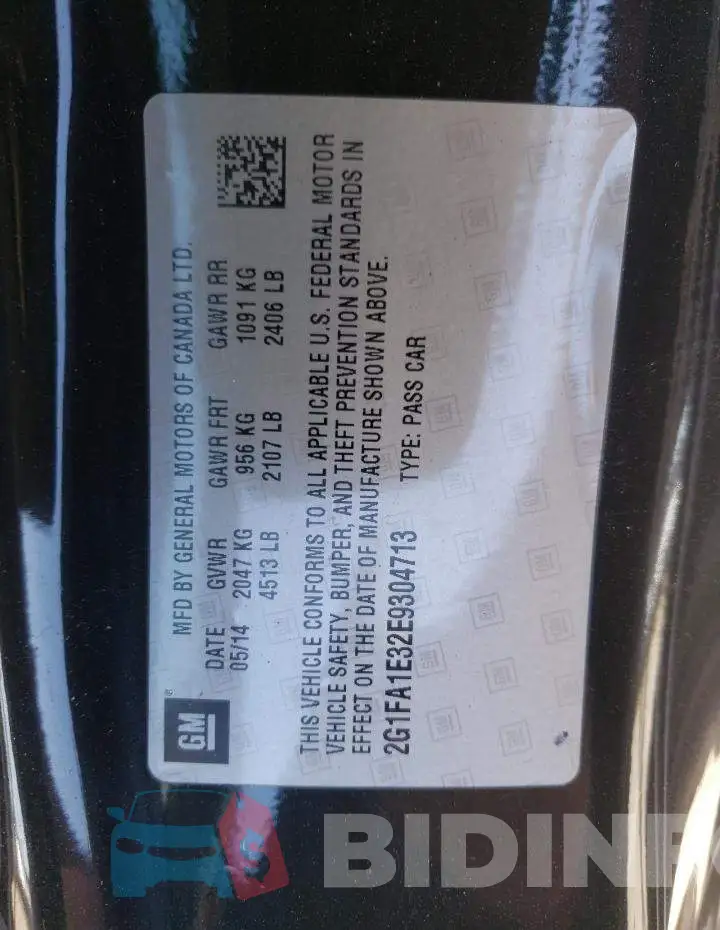 2G1FA1E32E9304713 Photo# 10