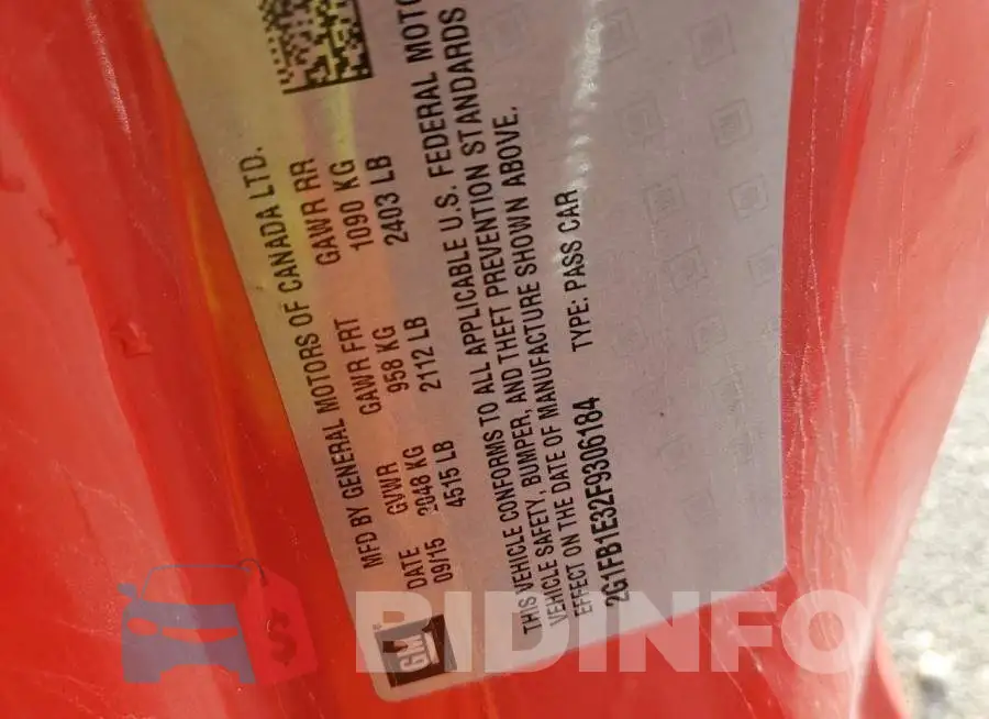 2G1FB1E32F9306184 Photo# 10