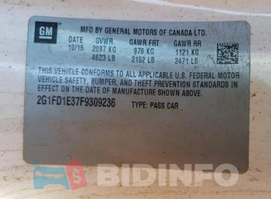 2G1FD1E37F9309236 Photo# 13