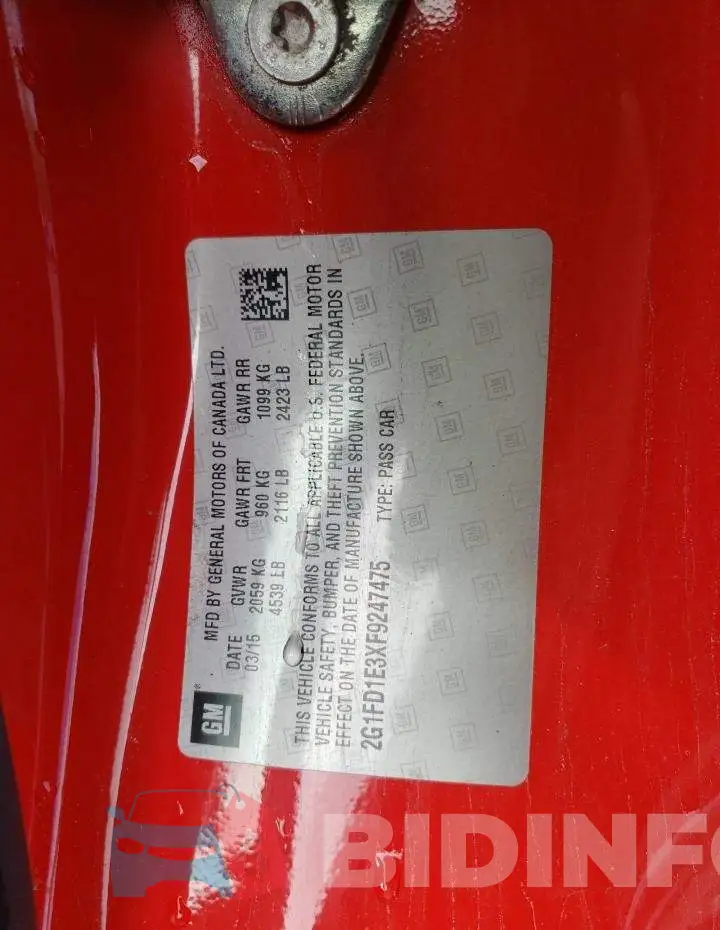 2G1FD1E3XF9247475 Photo# 10