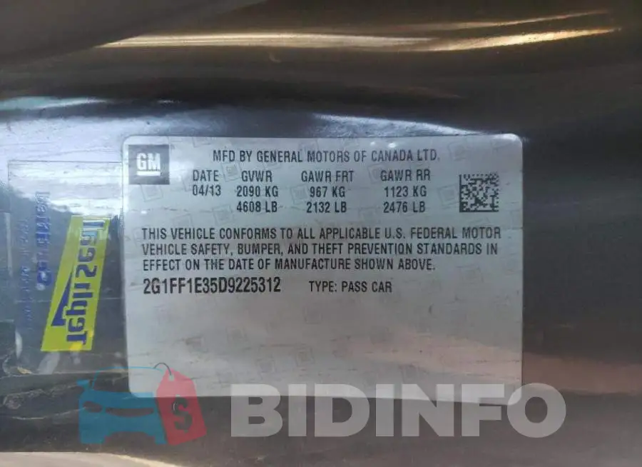 2G1FF1E35D9225312 Photo# 10