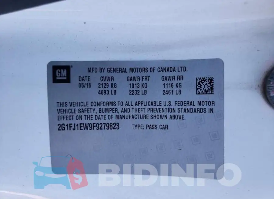 2G1FJ1EW9F9279823 Photo# 10
