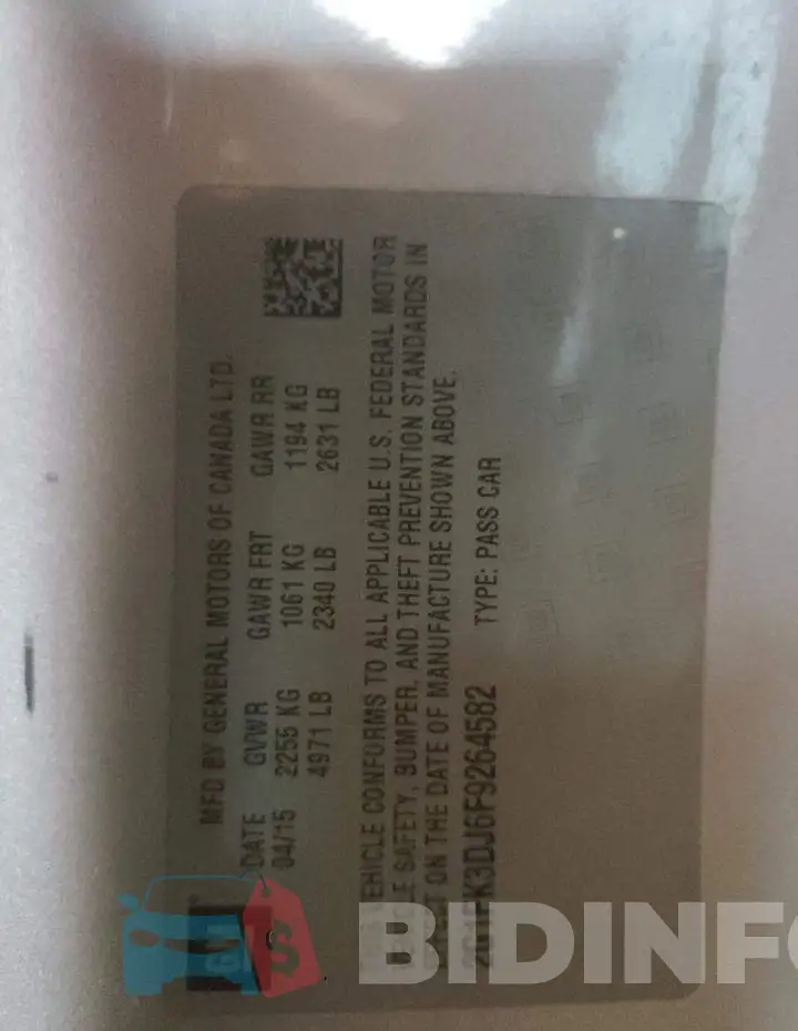 2G1FK3DJ6F9264582 Photo# 10