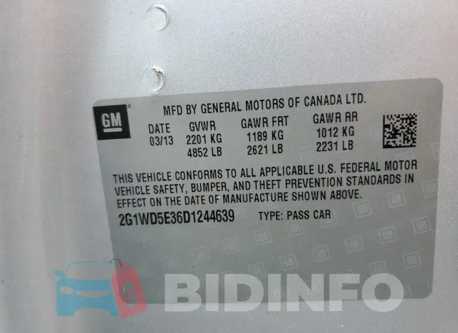2G1WD5E36D1244639 Photo# 10