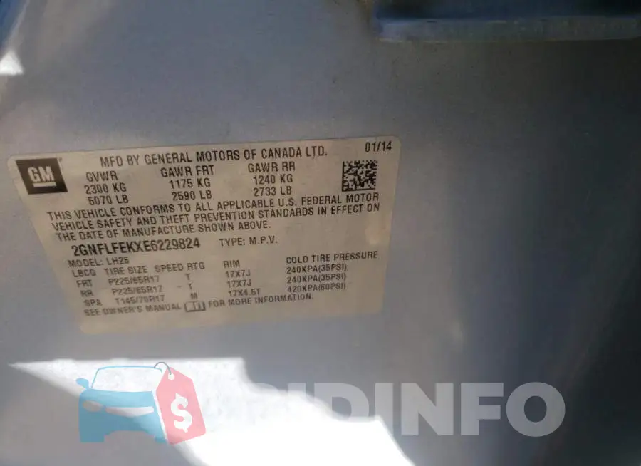 2GNFLFEKXE6229824 Photo# 13