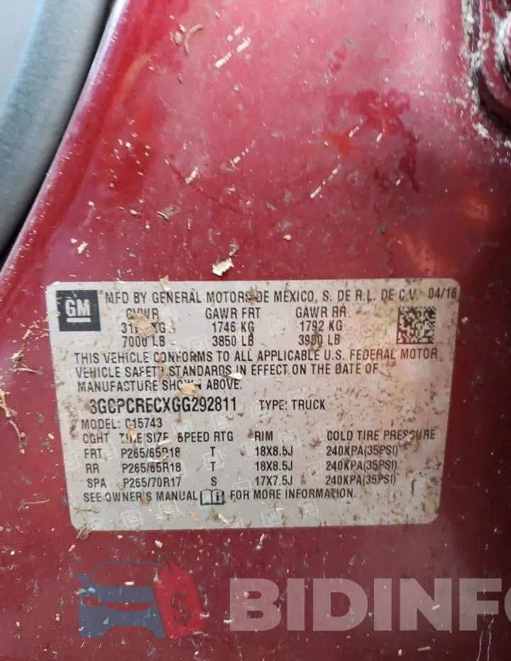 3GCPCRECXGG292811 Photo# 10