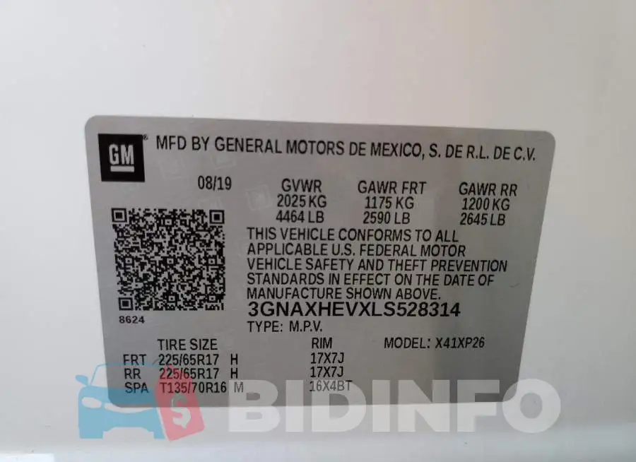 3GNAXHEVXLS528314 Photo# 14