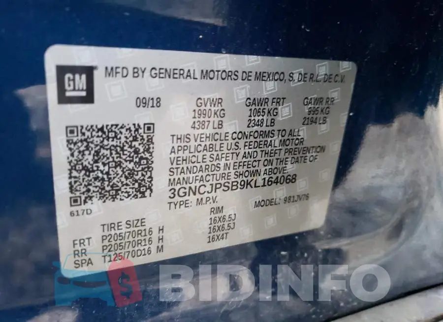 3GNCJPSB9KL164068 Photo# 10