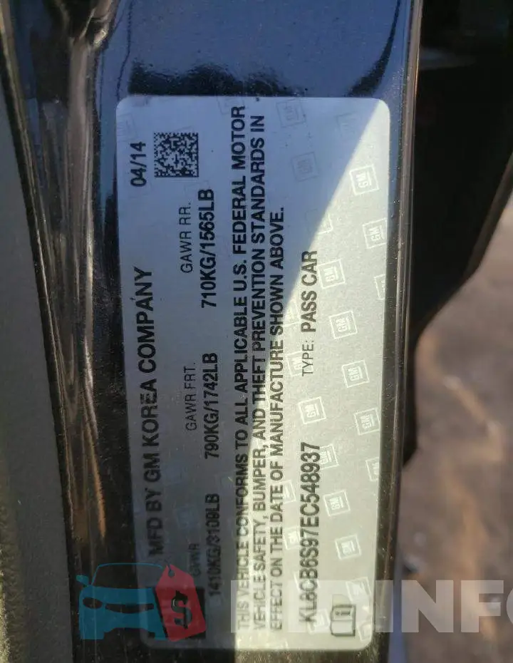 KL8CB6S97EC548937 Photo# 10