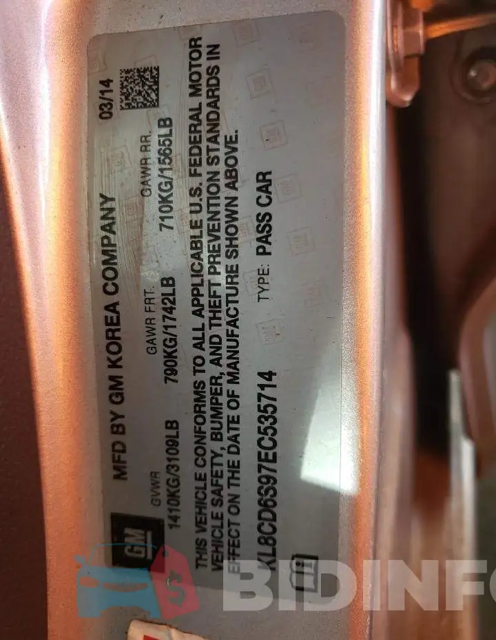 KL8CD6S97EC535714 Photo# 12