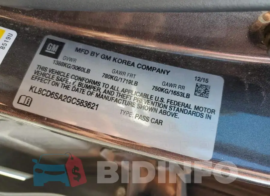 KL8CD6SA2GC583621 Photo# 10