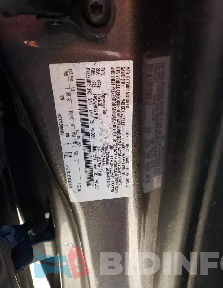 1FADP3E21DL168779 Photo# 12
