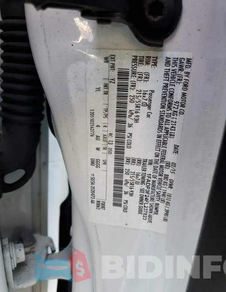 1FADP3F24FL237823 Photo# 12