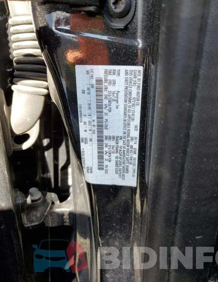 1FADP3F25EL397031 Photo# 10