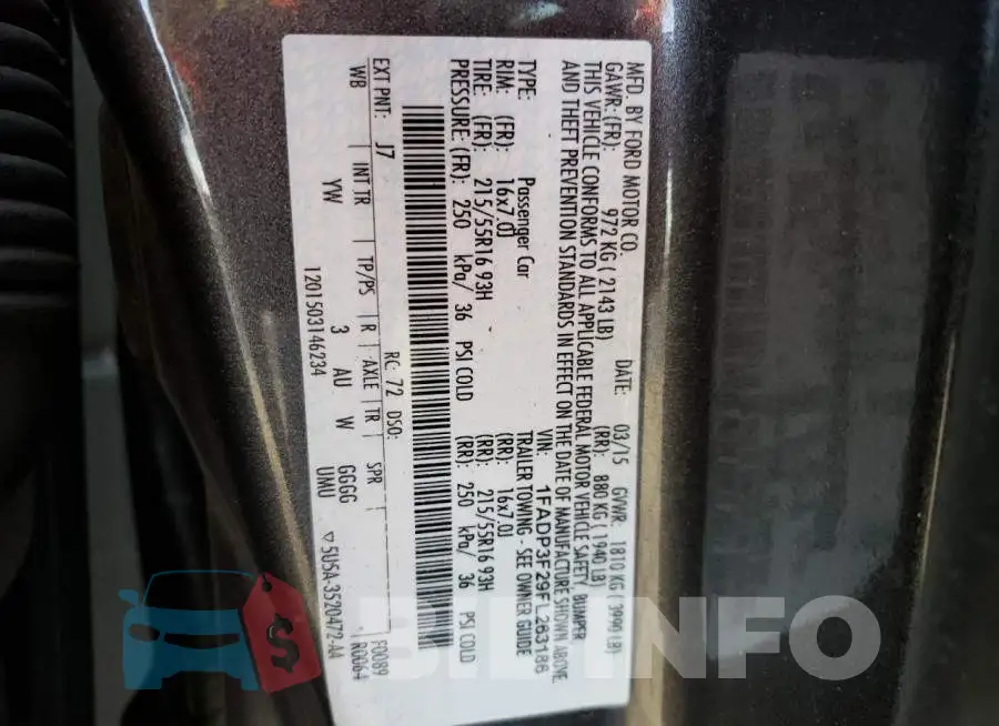 1FADP3F29FL263186 Photo# 10