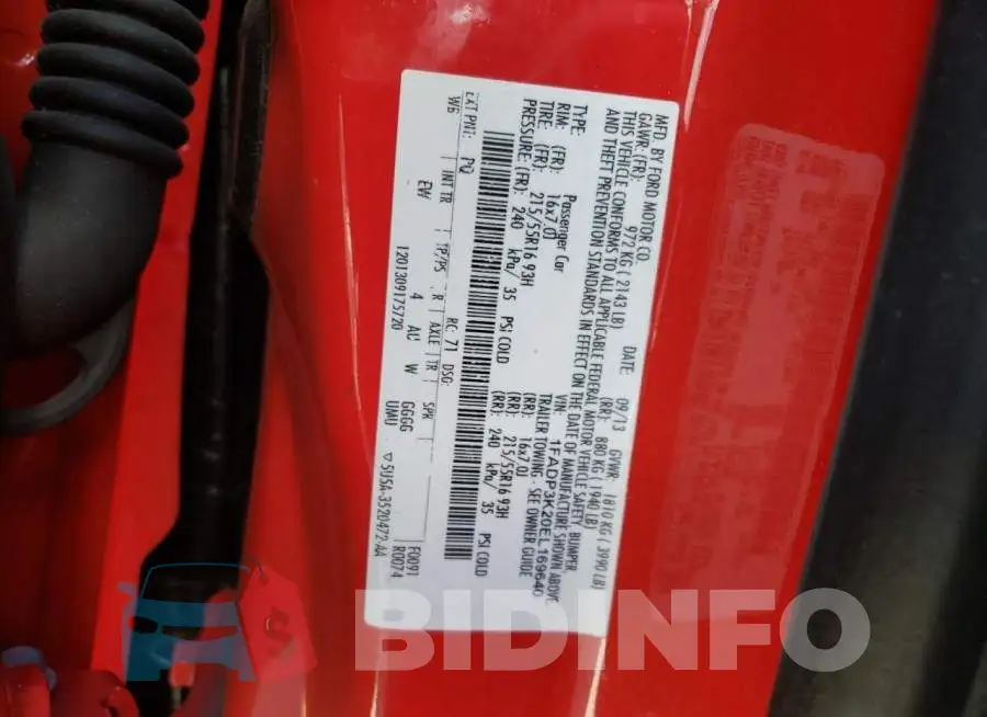 1FADP3K20EL169640 Photo# 10