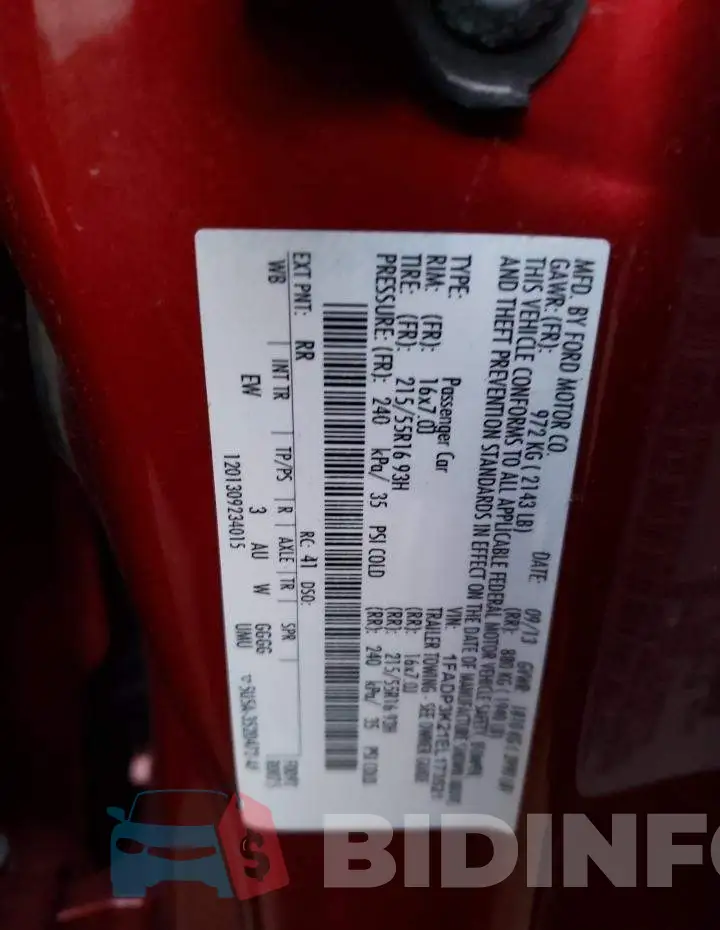 1FADP3K21EL173521 Photo# 12