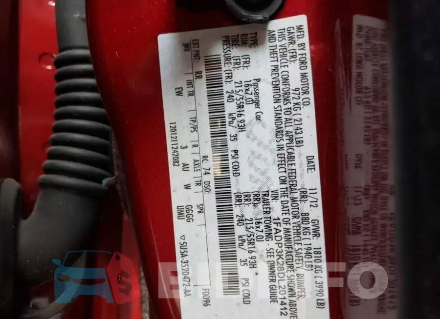 1FADP3K28DL201412 Photo# 10