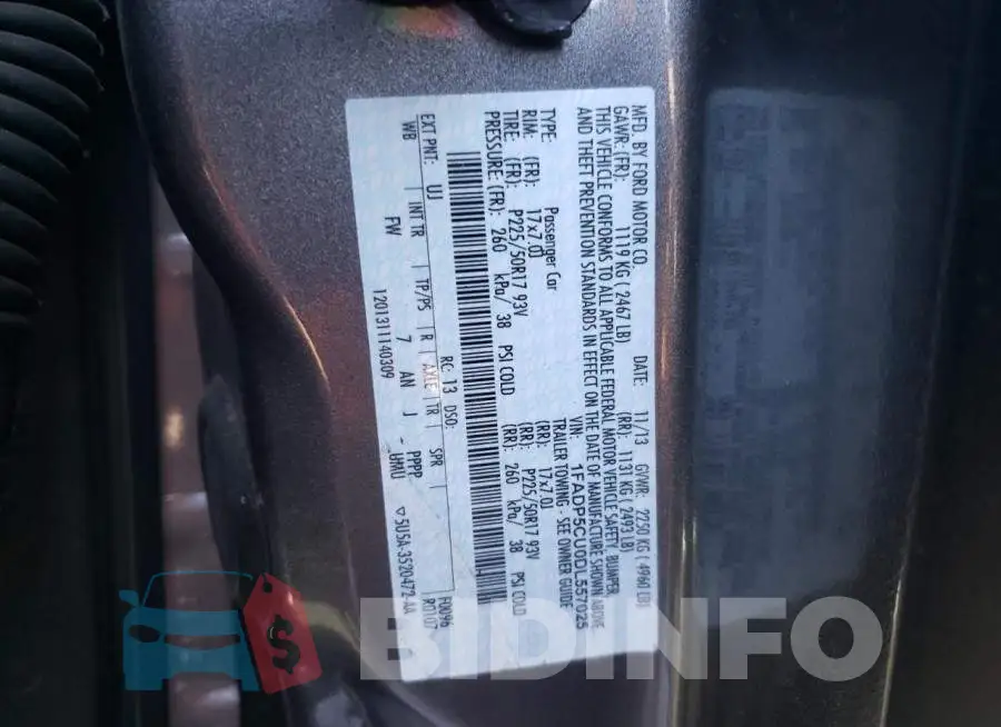 1FADP5CU0DL557025 Photo# 10